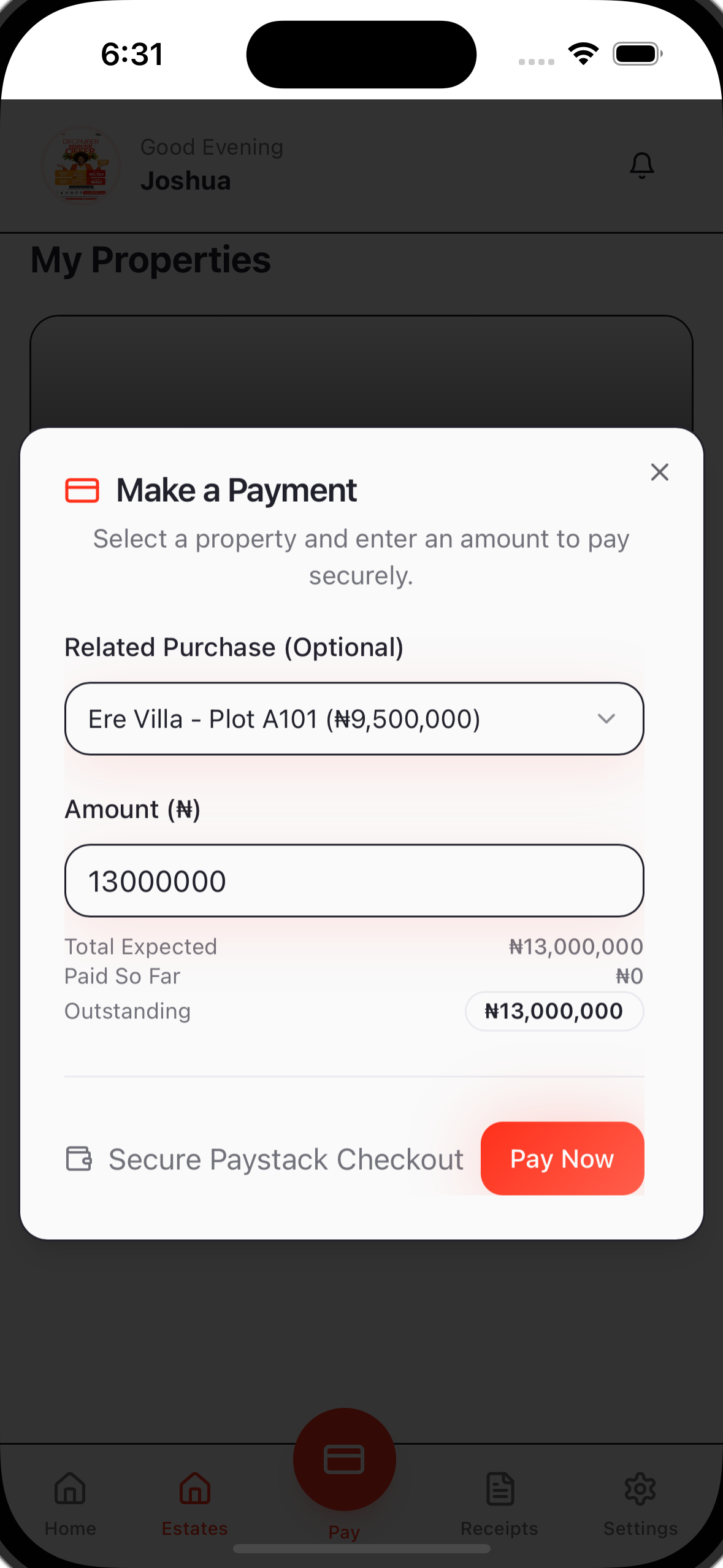 UGHORON App screen 3